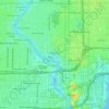 Mathews Place topographic map, elevation, terrain