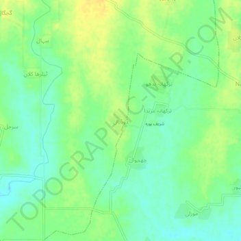 Dadyal topographic map, elevation, terrain