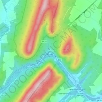 Point View topographic map, elevation, terrain