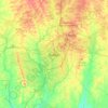 Ibadan topographic map, elevation, terrain