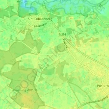 Reutje topographic map, elevation, terrain