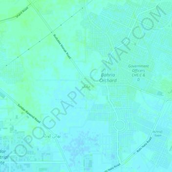 Manak topographic map, elevation, terrain