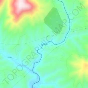 Stonega topographic map, elevation, terrain
