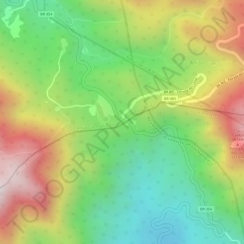 Alto da Serra topographic map, elevation, terrain