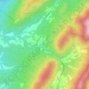 Chimney Run topographic map, elevation, terrain