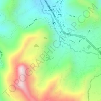 Zoraida topographic map, elevation, terrain