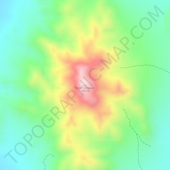 Cerro Velásquez topographic map, elevation, terrain
