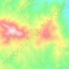 Tlatzala topographic map, elevation, terrain