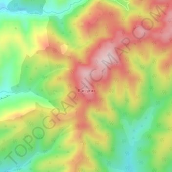 Rangiriri topographic map, elevation, terrain