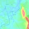 Água Verde topographic map, elevation, terrain