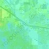 Eugene topographic map, elevation, terrain