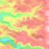 Roumine topographic map, elevation, terrain
