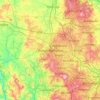Wolverhampton topographic map, elevation, terrain