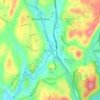 Buckhout Corners topographic map, elevation, terrain