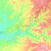 Guarapuava topographic map, elevation, terrain