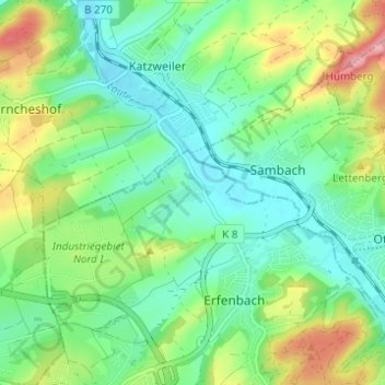 Stockborn topographic map, elevation, terrain