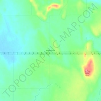 Nilles Corner topographic map, elevation, terrain