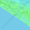 West Panama City Beach topographic map, elevation, terrain