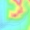 South (Middle) Sister topographic map, elevation, terrain