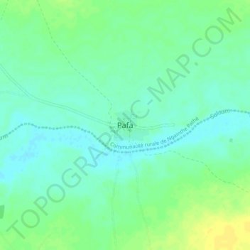 Pafa topographic map, elevation, terrain