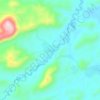Chocón topographic map, elevation, terrain