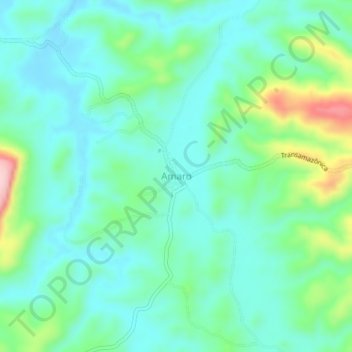 Amaro topographic map, elevation, terrain
