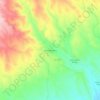 Llano del Espino topographic map, elevation, terrain