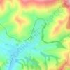 Gledin topographic map, elevation, terrain