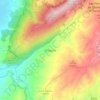 Chíquiza topographic map, elevation, terrain