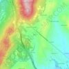 Blank topographic map, elevation, terrain