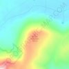 Brown Mountain topographic map, elevation, terrain