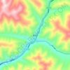 歇武镇 topographic map, elevation, terrain