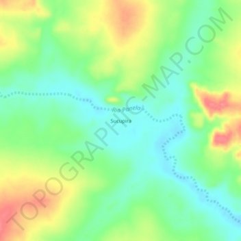 Sucupira topographic map, elevation, terrain