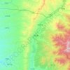 方山县 topographic map, elevation, terrain