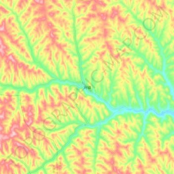 乌镇 topographic map, elevation, terrain