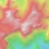 Pedra do Sino topographic map, elevation, terrain