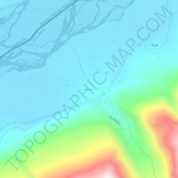 Khandud topographic map, elevation, terrain