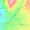 古县 topographic map, elevation, terrain