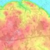 Lillemain topographic map, elevation, terrain