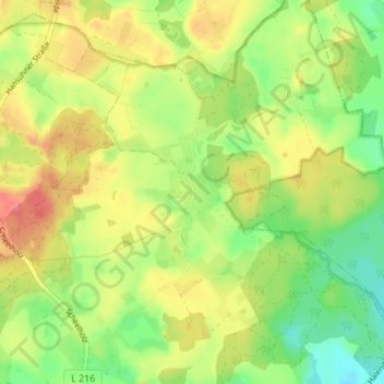 Langenhagen topographic map, elevation, terrain