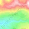 Petatán topographic map, elevation, terrain