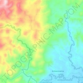 Afaho topographic map, elevation, terrain