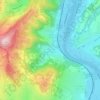 Saint-Romain-au-Mont-d'Or topographic map, elevation, terrain