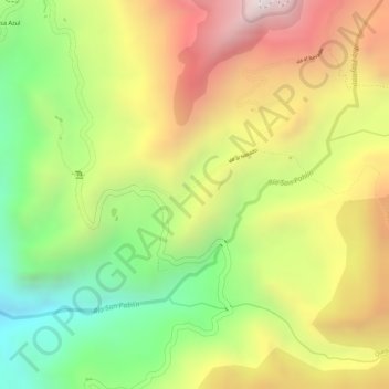Ritacuba topographic map, elevation, terrain