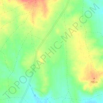 Rubielos topographic map, elevation, terrain