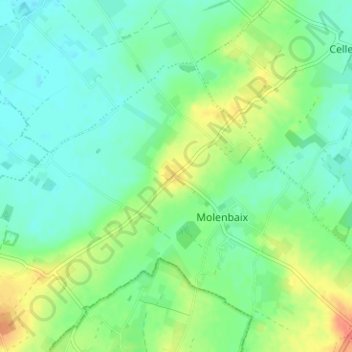 Butor topographic map, elevation, terrain