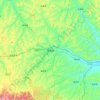 Weiyuan topographic map, elevation, terrain
