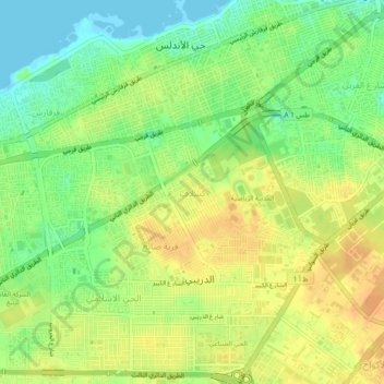 Kashlav topographic map, elevation, terrain