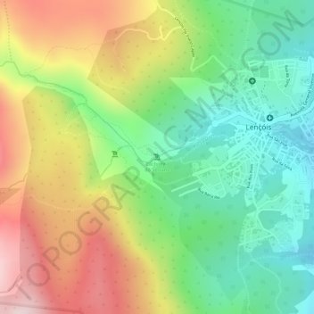 Cachoeira do Serrano topographic map, elevation, terrain