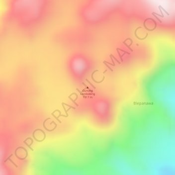 Leroboleng topographic map, elevation, terrain